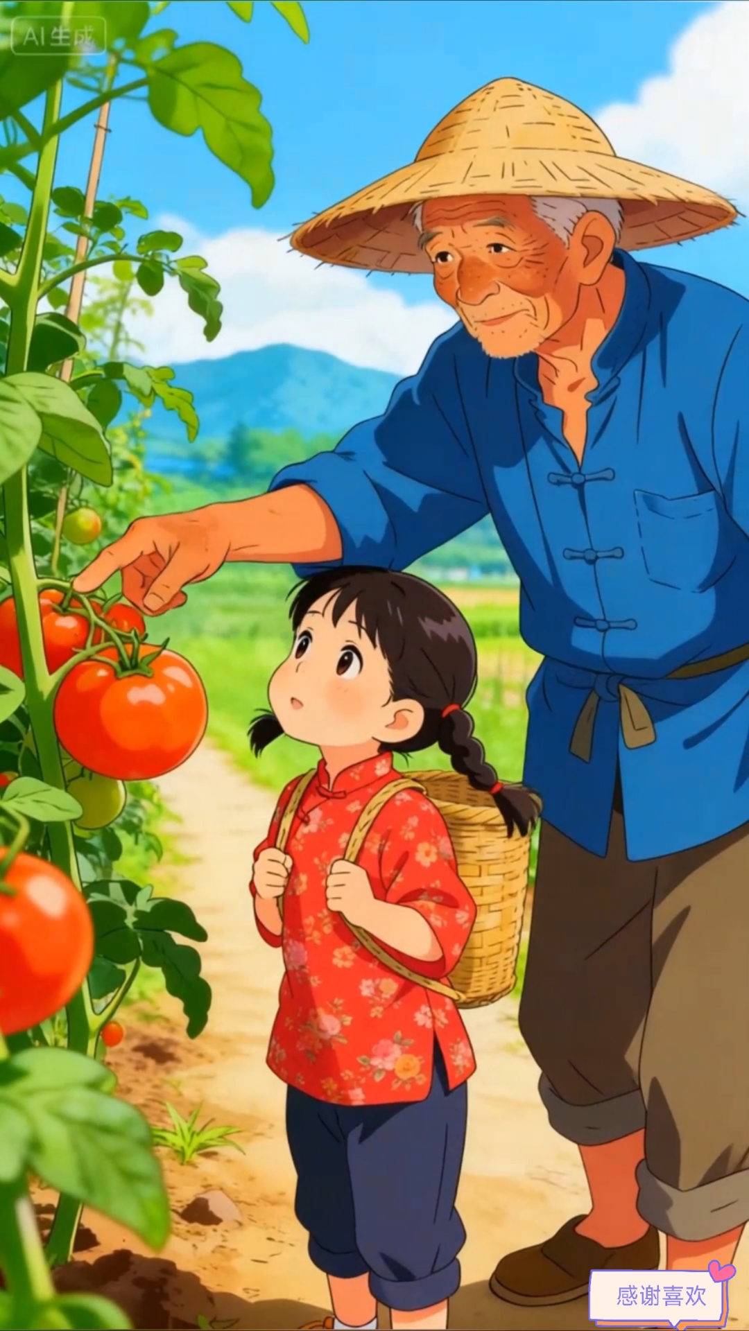 爷爷的菜园,治愈系动漫