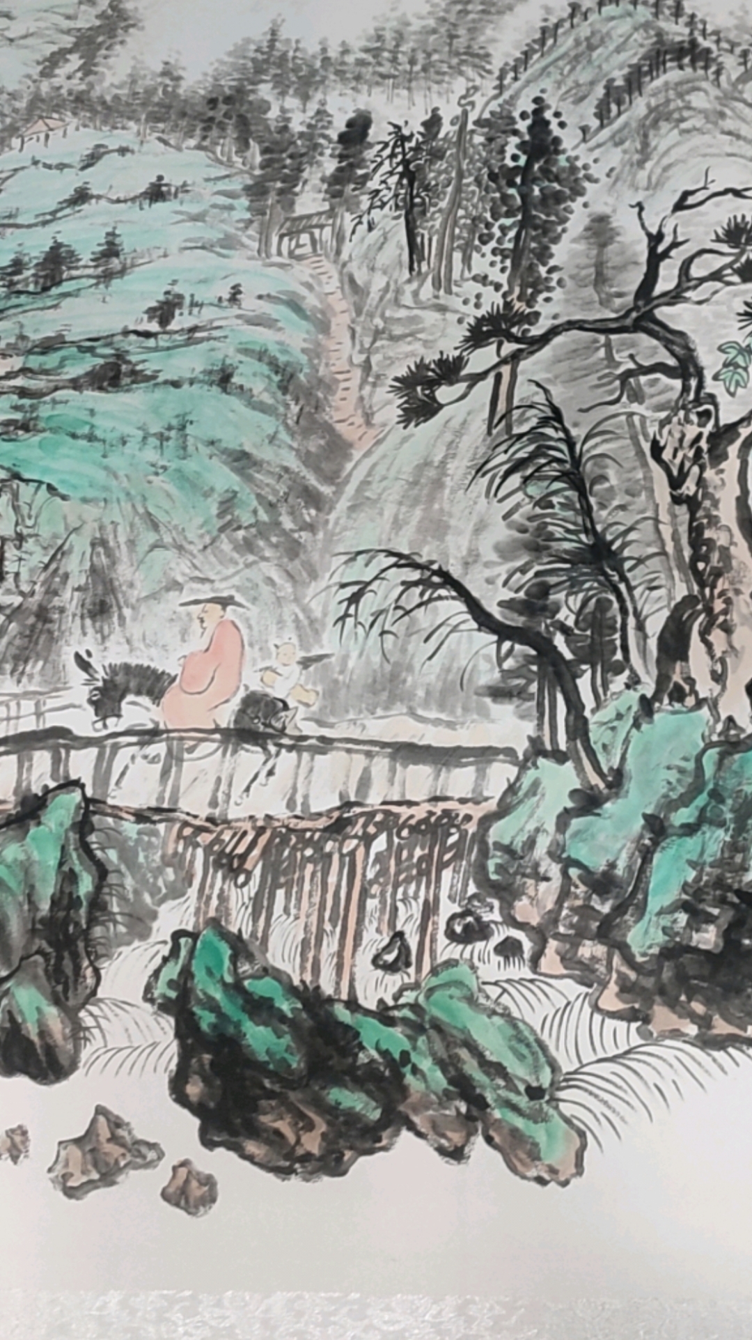 杨絮飞山水画《绿水青山聚财气》/福建莆田人#絮飞艺术工作室