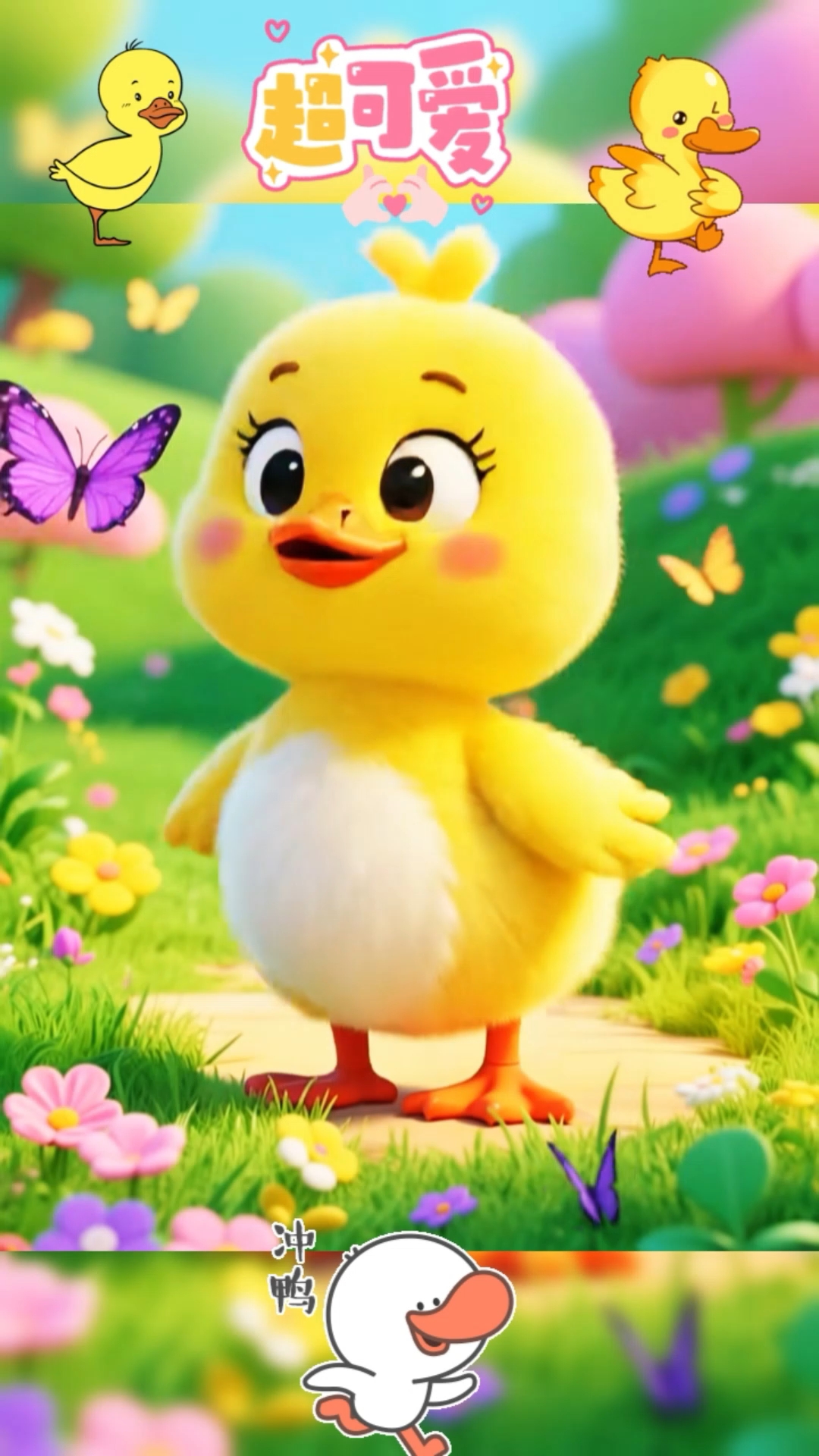 大桥下的小鸭子