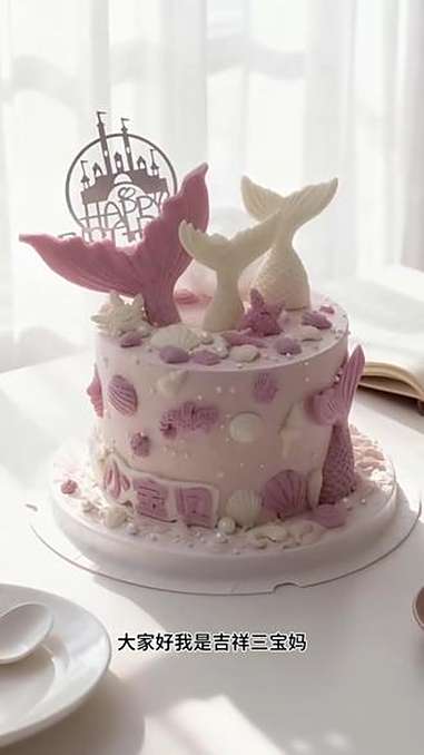 原创视频 翻糖为笔，奶油为墨，复刻你最爱的模样——这不止是蛋糕，是独属于你的生日童话 生日