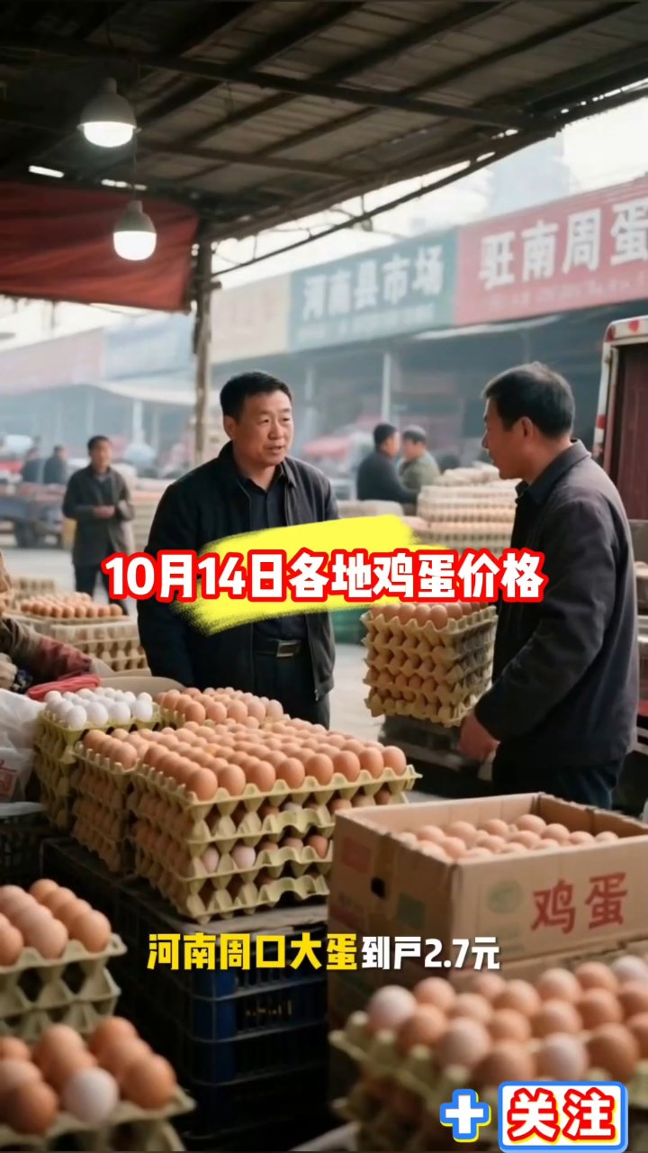 10月14日各地鸡蛋价格