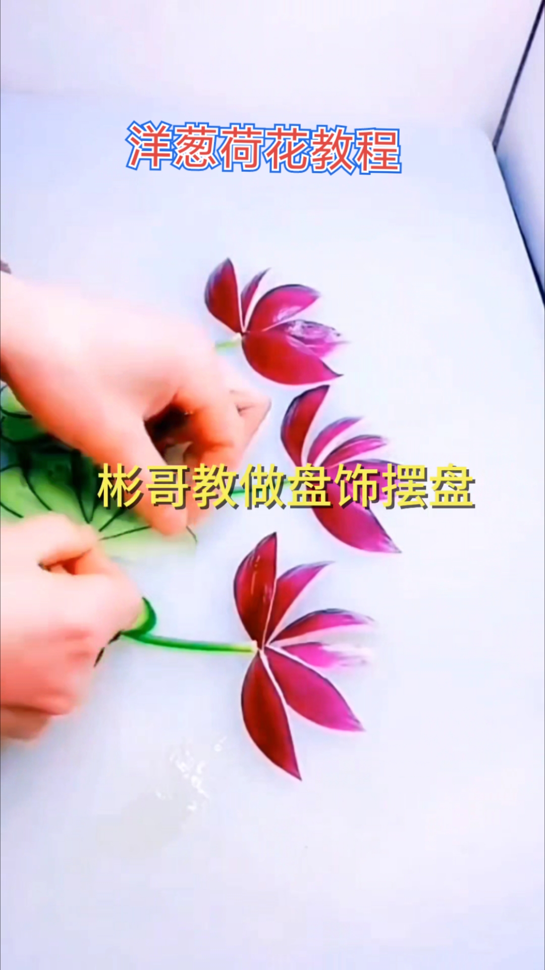 洋葱荷花简单易学
