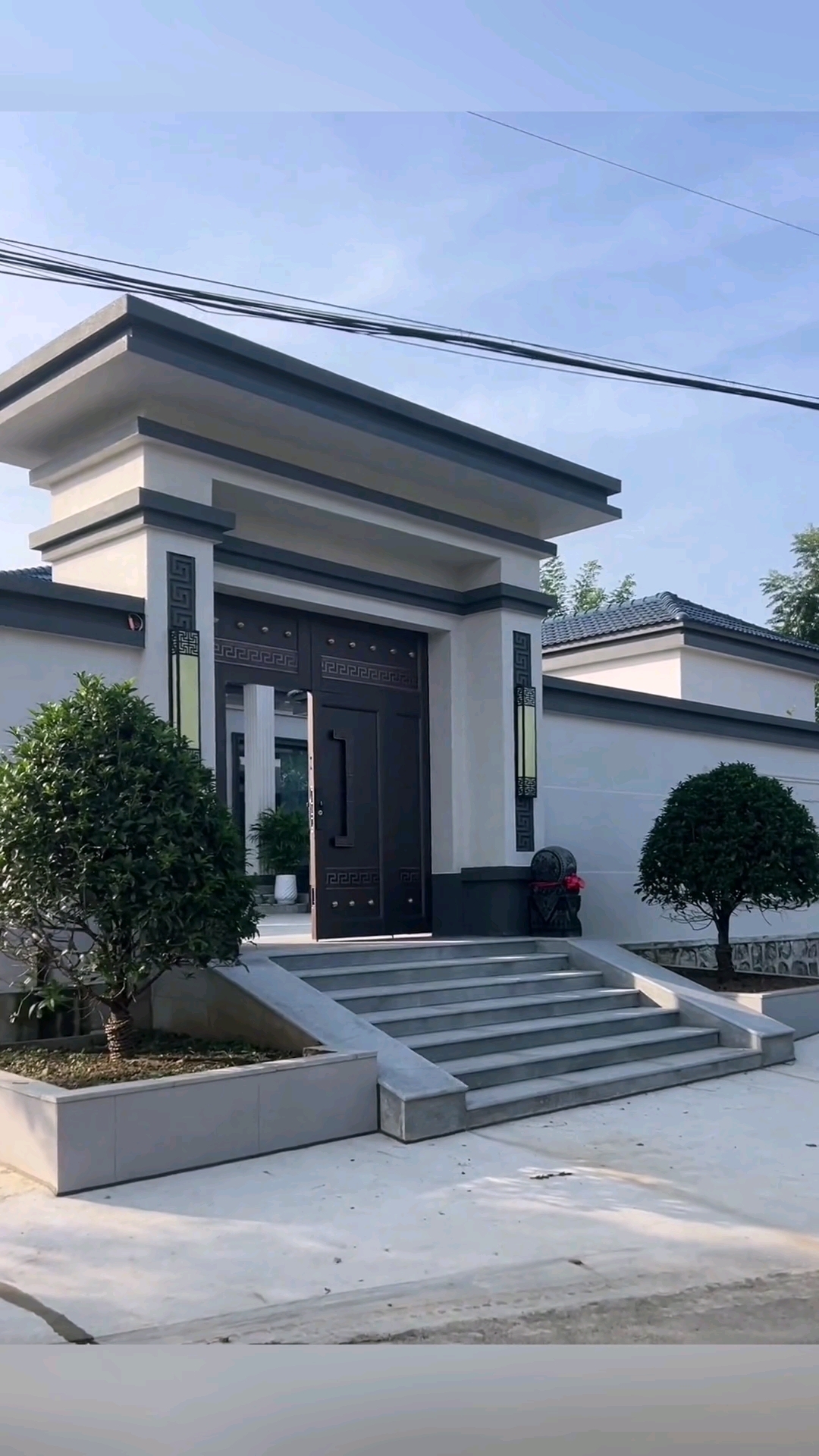 农村自建房新中式门头,这颜值谁看了不羡慕?
