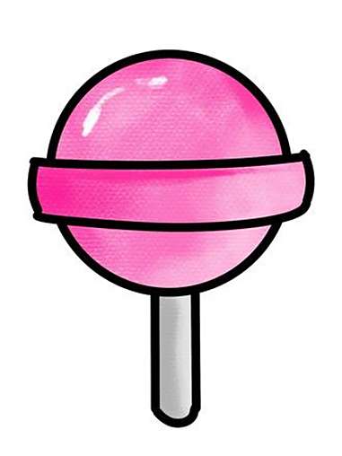 请你吃一个棒棒糖～原创 画画 简笔画 表情包 棒棒糖