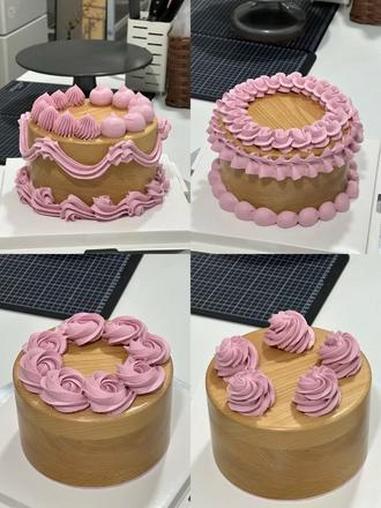 蛋糕 生日蛋糕 蛋糕 裱花嘴视频同款花嘴左下角10件套