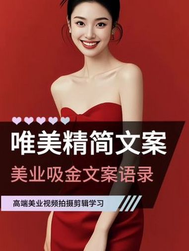 美业精选高级营业文案视频模板 美业精选原创文案|女性力量文案|女性励志文案|治愈系文案|服