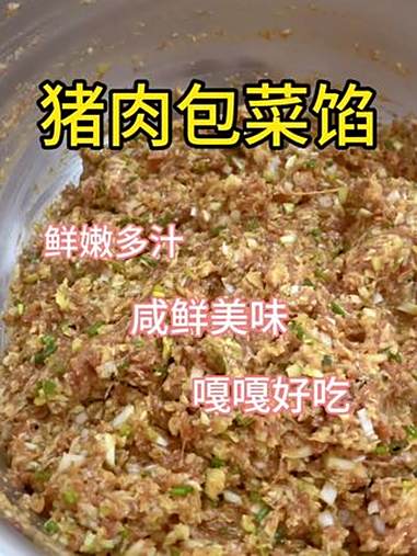 嘎嘎好吃的万能通用馅料，包饺子嘎嘎好吃 猪肉包菜馅 饺子馅