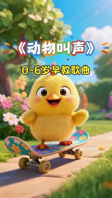 益智早教儿歌《动物叫声》小鸡怎么叫叽叽叽#儿歌多多#儿歌动画#儿歌100首最火#儿歌宝宝儿