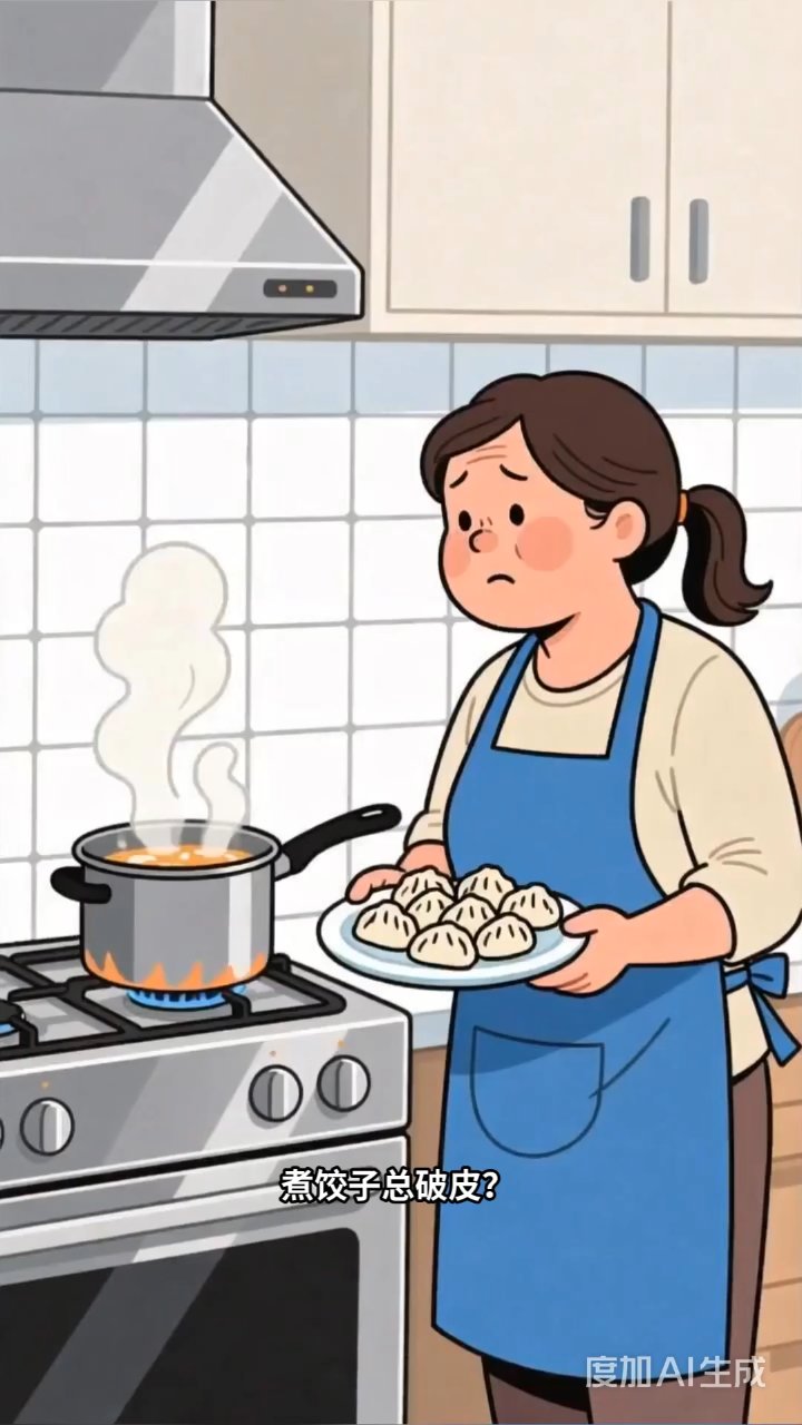 冷水下锅煮饺子不破皮，原来秘密在温度