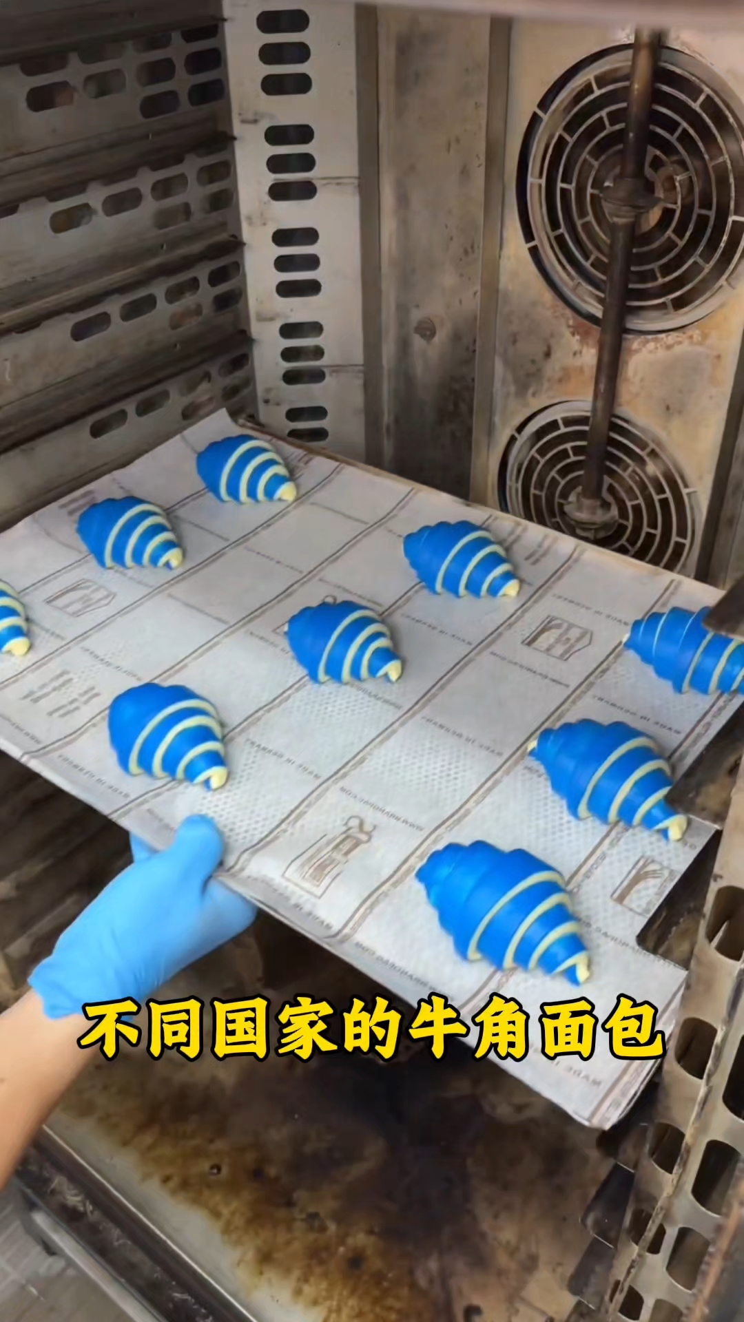 不同国家的牛角面包,日本的鲜艳,法国的吃法新,中国的制作简单