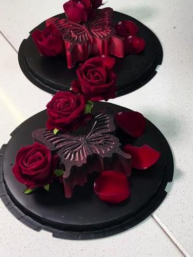 蝴蝶与玫瑰就像我和你!我也会永远终与你!仪式感不能少 生日蛋糕 惊喜 浪漫 甜品