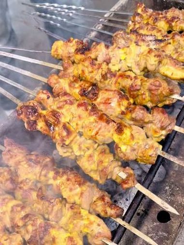 新疆羊肉串 烧烤 在家也能吃上烧烤 新疆美食 是新疆那味儿了