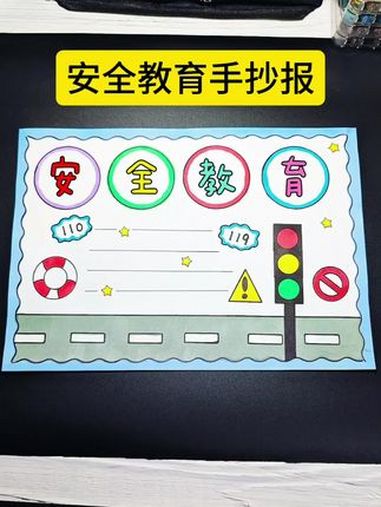 简单又好看的安全教育手抄报,一学就会,收藏备用吧!安全教育手抄报 交通安全手抄报 安全教育