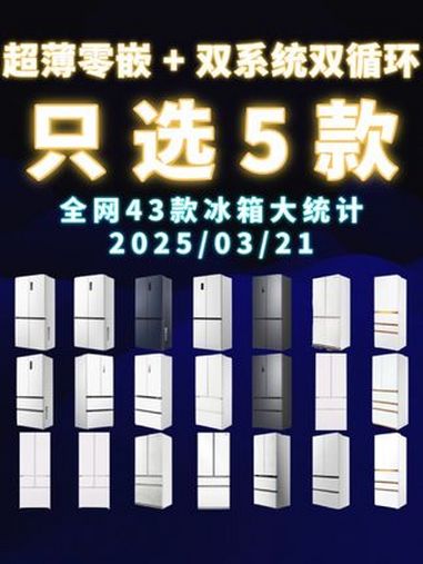 截止2025年3月!只有这5款超薄零嵌的双系统冰箱值得看!搜罗了全网线上款全部的43款 -