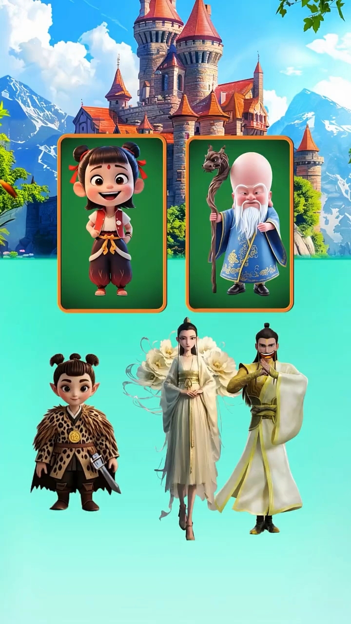  鹿童鹤童把哪吒的颜色给擦掉了
