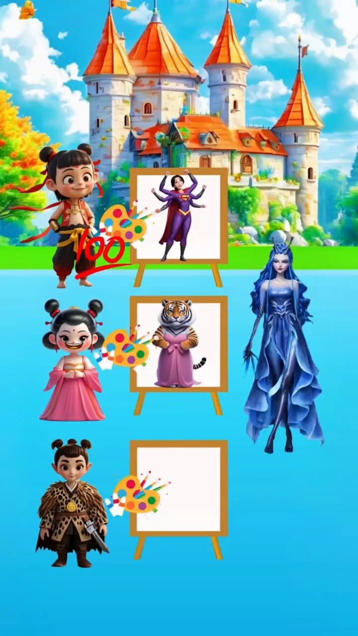 萌娃创意画心中的妈妈结果好暖心