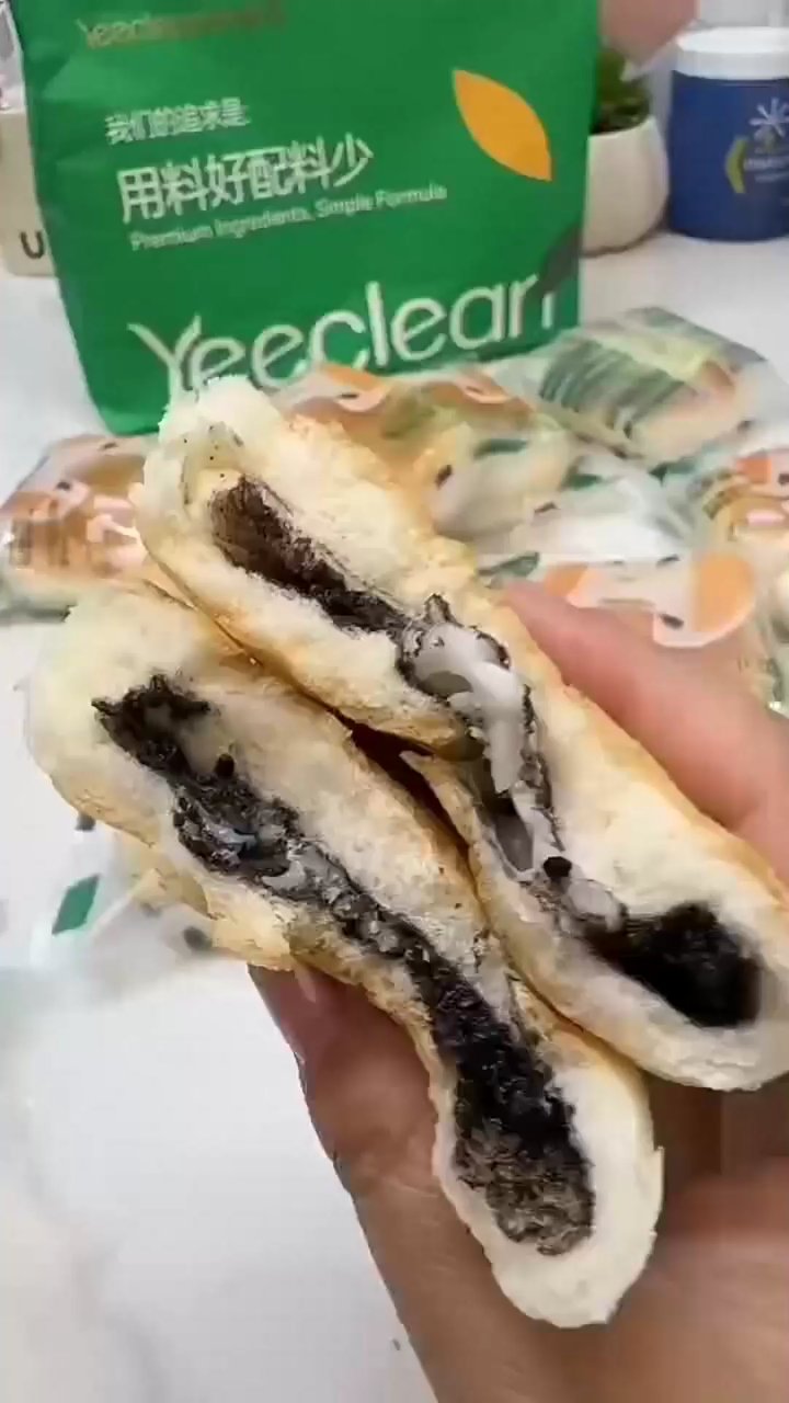 蚝黑芝麻麻薯面包,一口惊艳!
