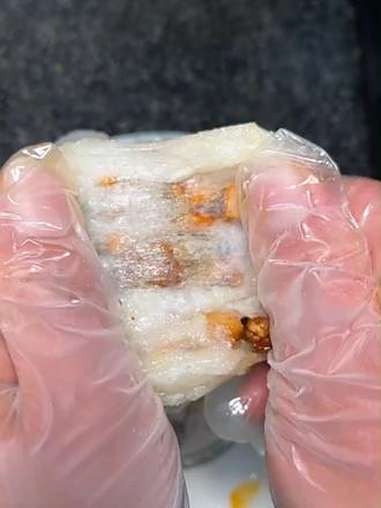 Y 民间传统美食 糍粑豆干 糍粑包豆腐 手工美食 贵州美食