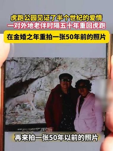 虎跑公园见证了半个世纪的爱情，一对外地老伴时隔五十年重回虎跑，在金婚之年重拍一张50年前的