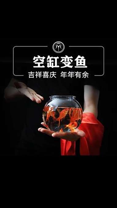 古彩戏法，空缸变出金鱼！魔术 空缸变鱼 古彩戏法