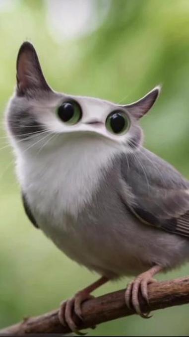 猫头meep #三花猫 #沉腚小猫 #幻想生物 #喵头鹰 #动物头像可爱