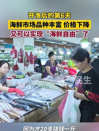 三亚开渔后的第6天,海鲜市场品种丰富,价格下降～三亚(来源:快看三亚)