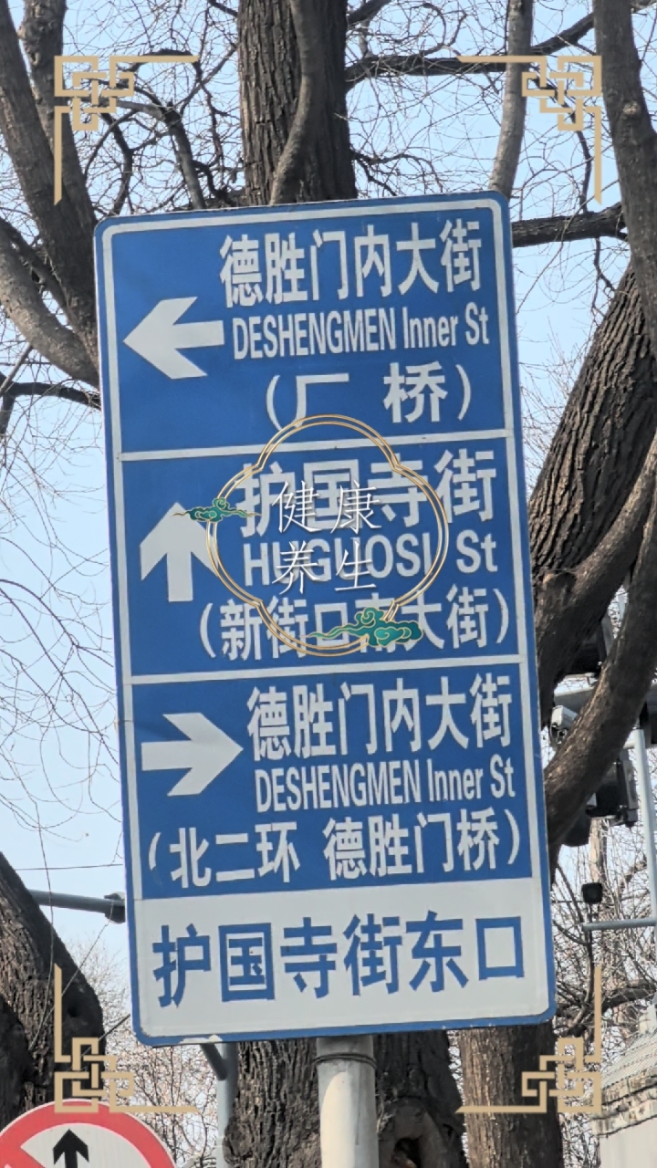 北京的护国寺街上的护国寺小吃,还有其他的店铺。