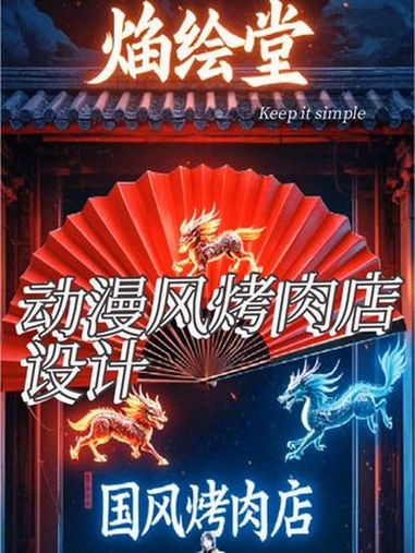 拒绝千篇一律!这家店把国潮+二次元玩出新高度!国风动漫烤肉店设计!机甲朱雀+电竞娘服务,独