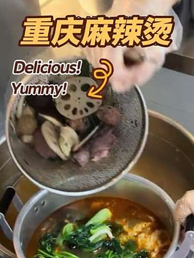 今天吃了正宗的重庆麻辣烫,真的太爽了!莫苕皮 重庆麻辣烫 重庆燕姐 烤苕皮 @燕姐莫苕皮