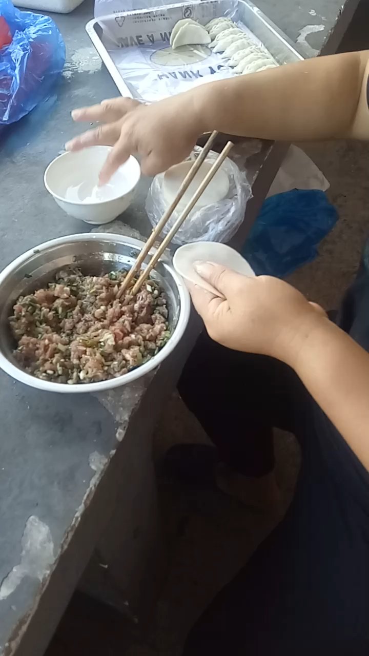 包饺子的过程