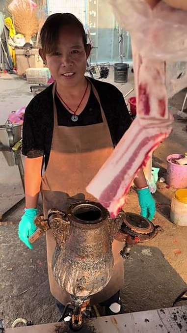 爆米花机做五花肉