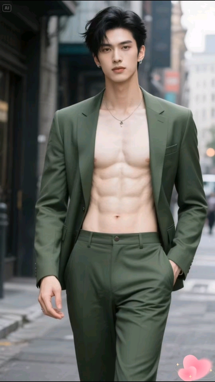 #腹肌帅哥#人鱼线#行走的荷尔蒙#小说男主脸#薄肌男孩