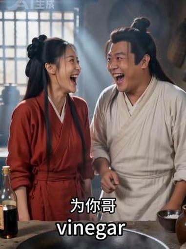 醋的英语单词竟然是“为你哥”，甜甜圈英语单词是“都拿它”，三文鱼是“塞满”#英语单词速记 