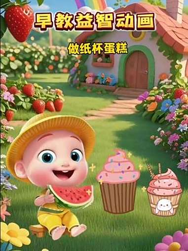 早教益智动画:做纸杯蛋糕 超级宝贝jojo 早教益智动画 儿童动画片0-3岁益智