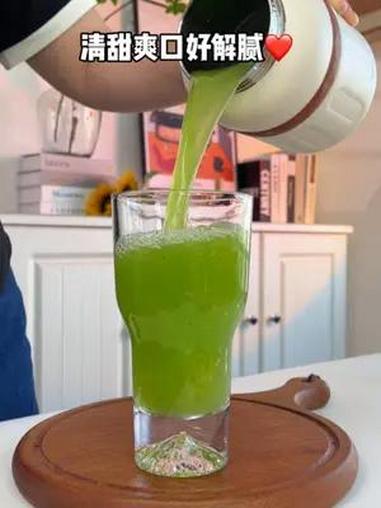 苹果黄瓜加生菜~聚餐油腻就这么喝~ 自律打卡 果蔬汁 我的夏日凉感必买清单