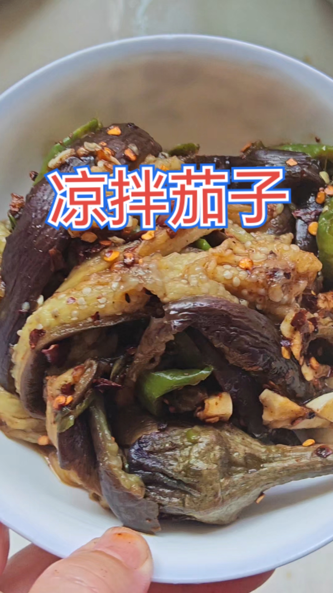 凉拌茄子的味道也很不错噢！这是贵州版蔬菜沙拉，好吃不胖！#家常菜真下饭##茄子这样做绝了#