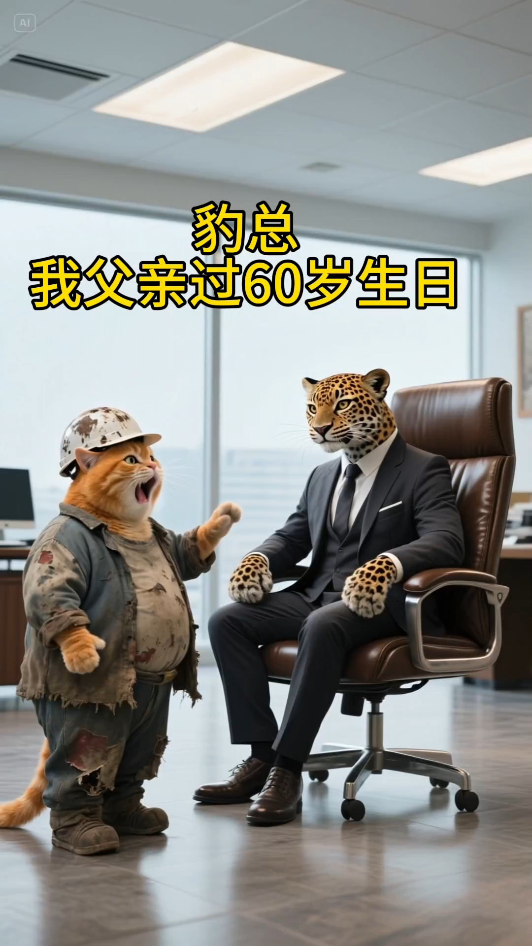 喵总今天回去给父亲过生日