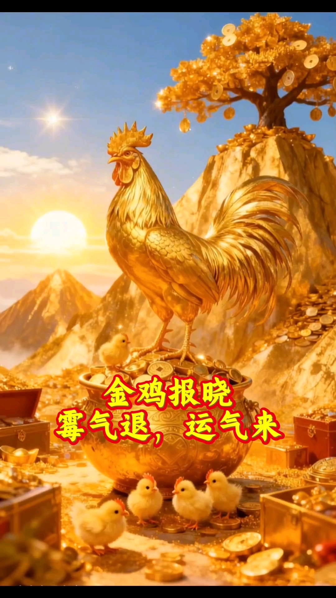 金鸡报晓,霉气退,运气来