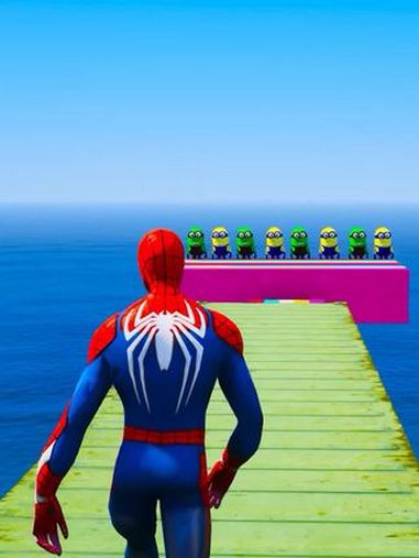 蜘蛛侠击败被感染的小黄人 儿童动画 动画短片 惊险刺激 蜘蛛侠