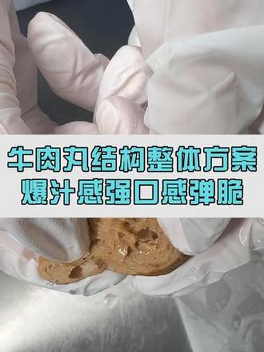 牛肉丸结构提升整体方案,轻松增加弹脆感,爆汁感强,需要留言!#牛肉丸 #包芯牛肉丸 #撒尿