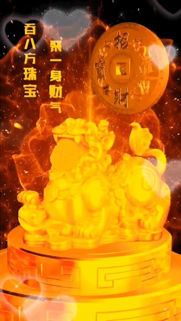 貔貅招财,请家发财。
