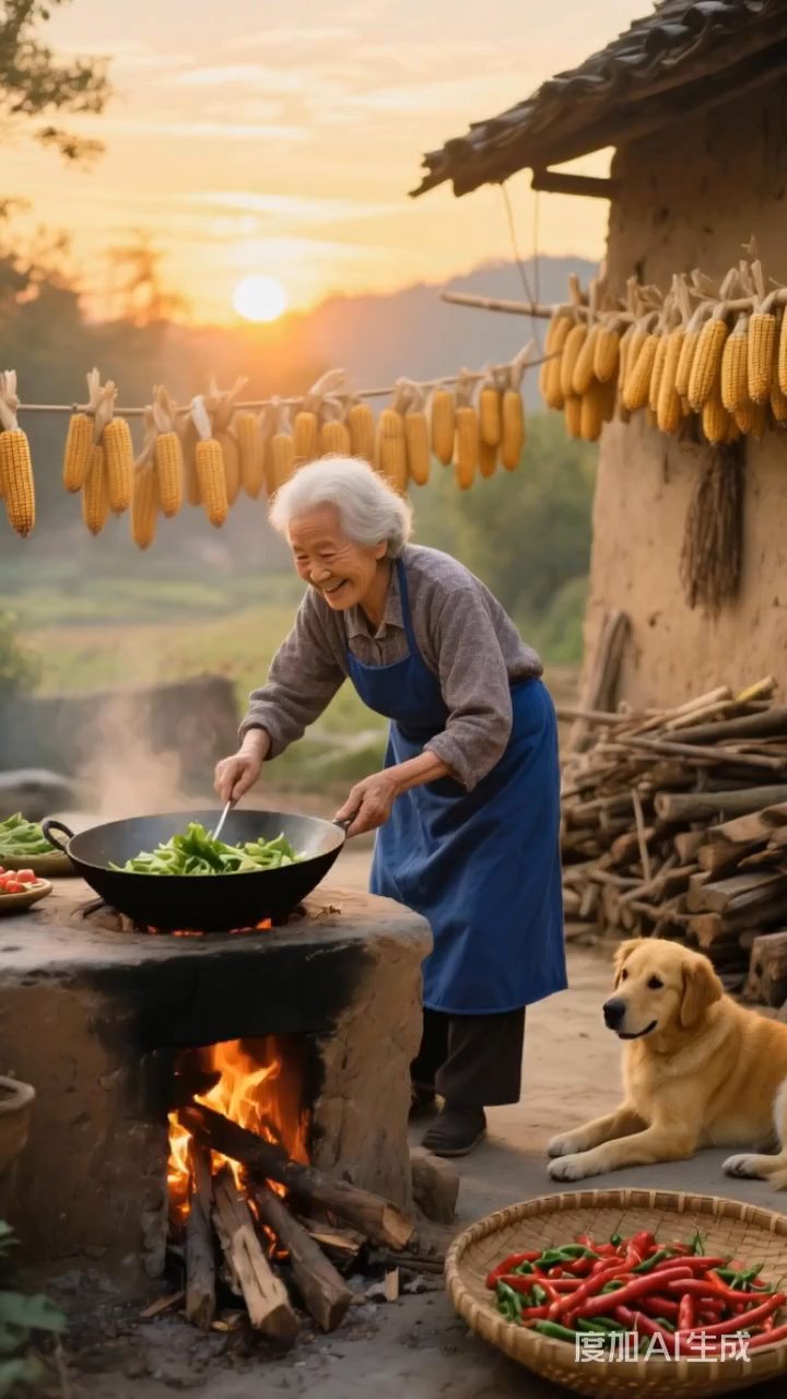 农村老奶奶用无公害苏菜做食谱