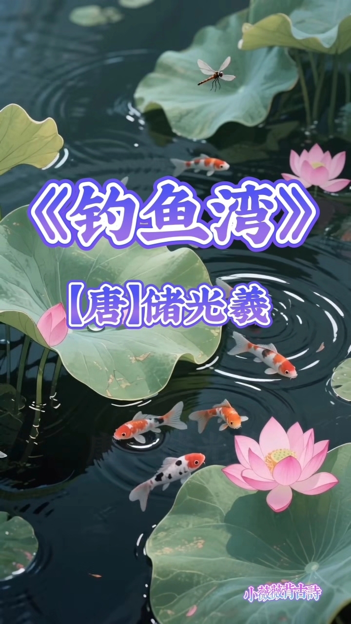 古诗欣赏《钓鱼湾》#古诗# #古风意境#