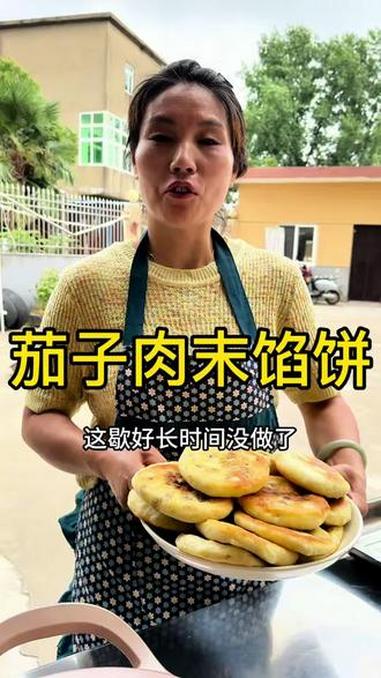 菜园里面的#茄子上市了，吃也吃不完了，今天我来做个#肉末茄子馅饼，外皮酥脆，皮薄馅大，#入