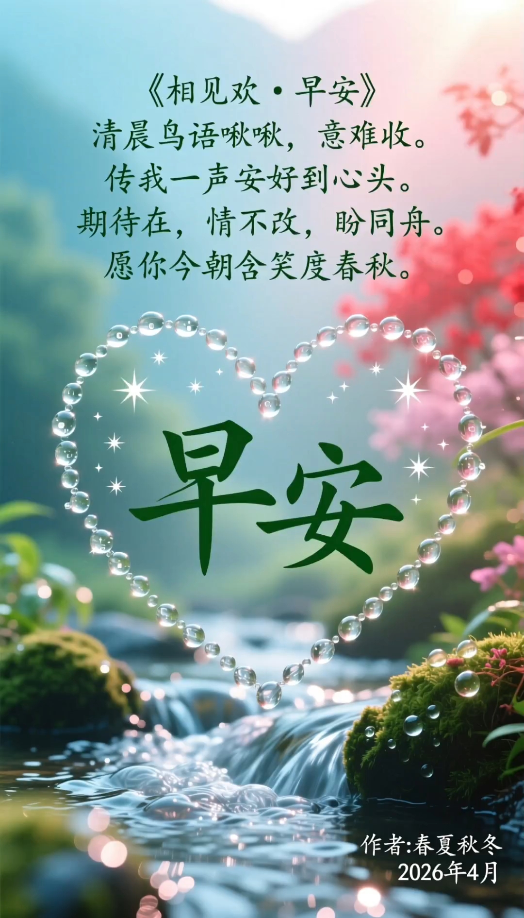 #《相见欢·早安》#原创古风诗词#原创视频#原创高清壁纸#爱音乐