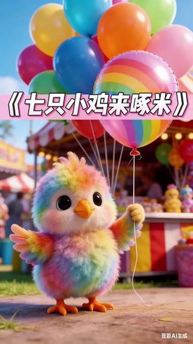 七只小鸡来啄米｜超萌早教儿歌 #0-3岁儿童启蒙早教 #创作者中心 #创作灵感 #亲子早教