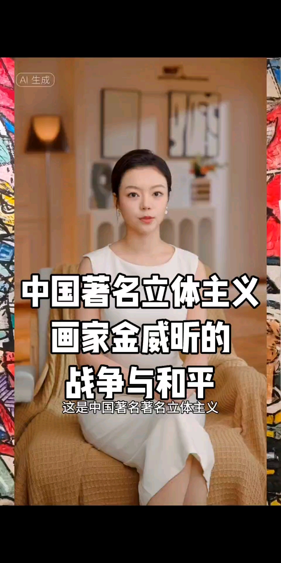 金威昕立体主义绘画作品战争与和平