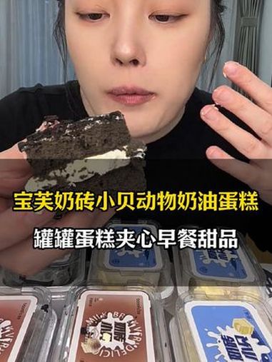 宝芙奶砖小贝 纯动物奶油蛋糕 罐罐蛋糕 早餐吃什么 甜品治愈一切