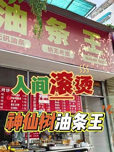 神仙树油条王 开了10多年的油条王，不晓得该叫油条王还是王油条！好好吃饭大赛