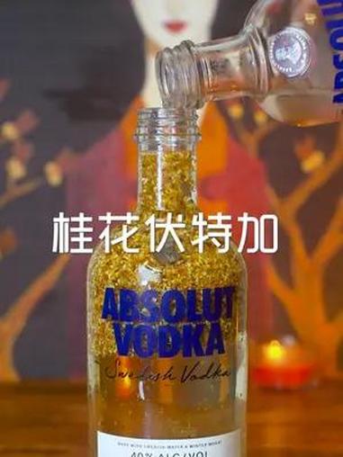 家庭调酒丨桂花伏特加 “欲买桂花同载酒,终不似,少年游”就让我们酿一杯桂花酒来纪念这个秋天